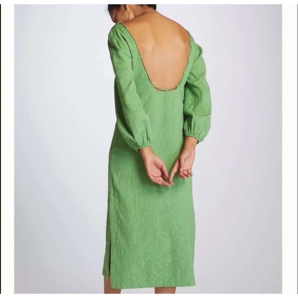 Maeve Low Back Green Dress - Picture 2 of 5